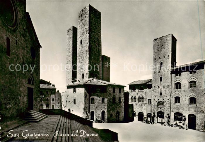 San Gimignano Toscana IT Piazza del Duomo