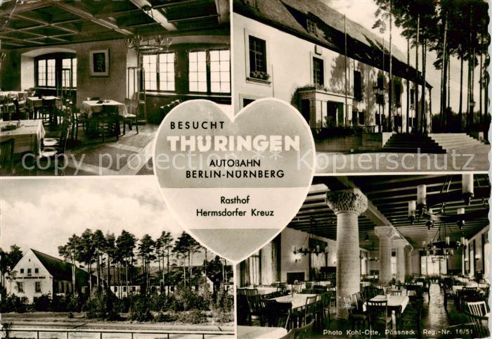 Hermsdorf Thueringen Rasthof Hermsdorfer Kreuz Gastraeume