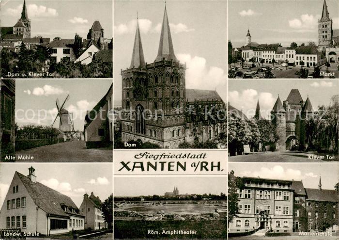 Xanten Dom Klever Tor Alte Muehle Landw Schule Roem Amphitheater Markt Mariensch