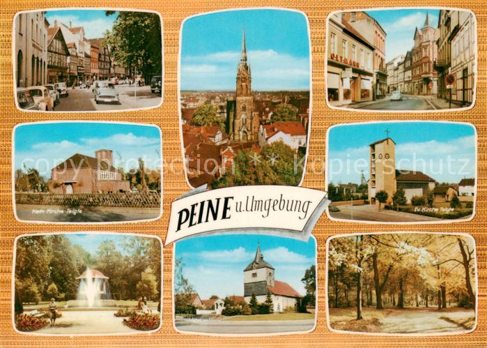 Peine Kath Kirche Telgte Ev Kirche Strassenpartien Park Waldweg