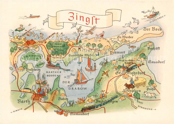 Zingst Ostseebad Gebietskarte
