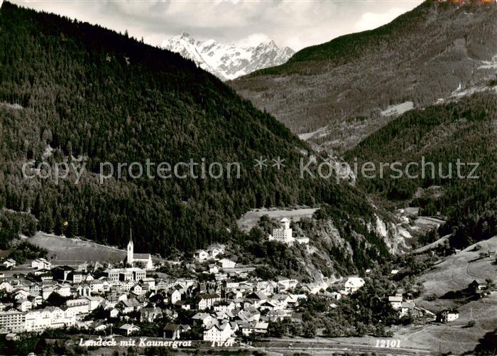Landeck  Tirol AT mit Kaunergrat
