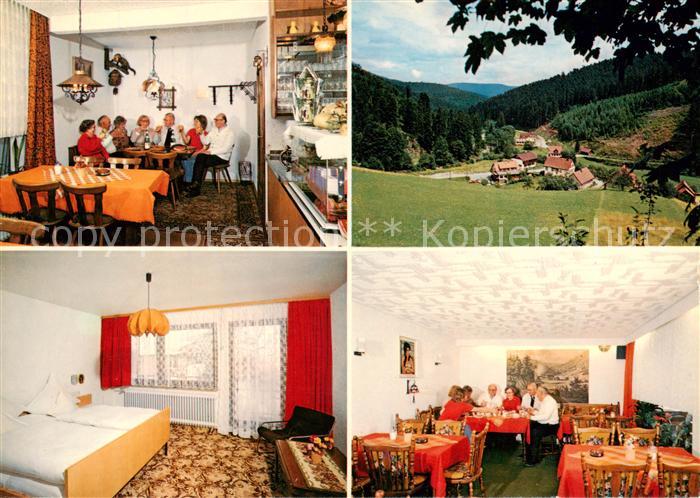 Baiersbronn Schwarzwald Pension Restaurant Heyder Gastraeume Zimmer Panorama