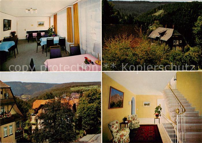 FREUDENSTADT BW Margarethenhof Gaststube Panorama Treppenaufgang