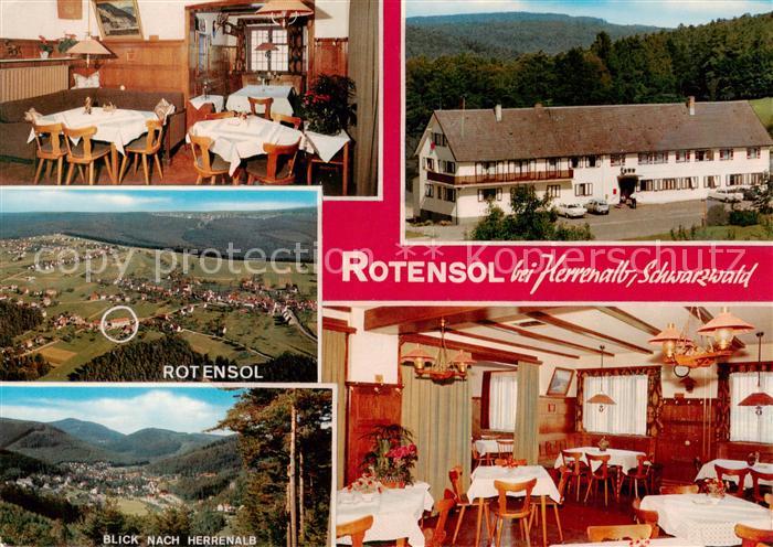 Rotensol Gasthaus Pension Lamm Gastraeume Fliegeraufnahme Panorama