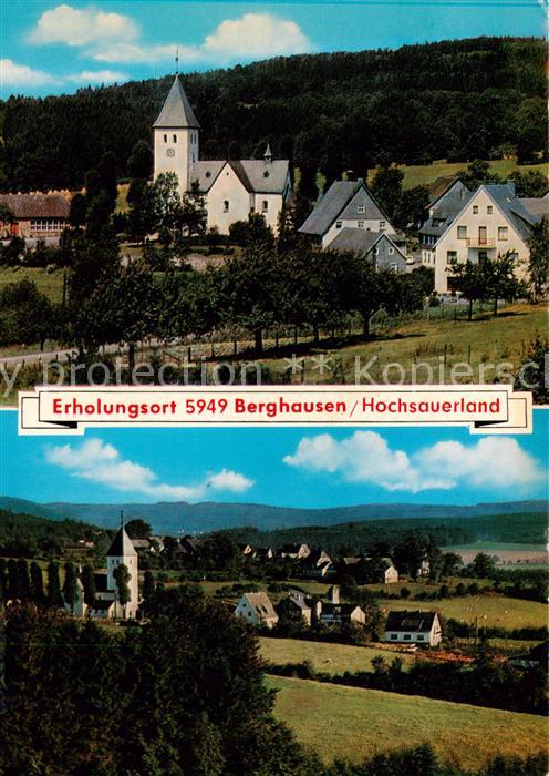 Berghausen Schmallenberg Kirche Panorama