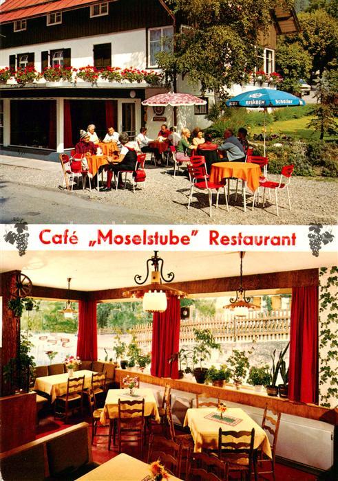 Oberstdorf Cafe Moselstube Restaurant Terrasse