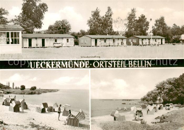 Bellin Ueckermuende Urlaubersiedlung Strandpartien