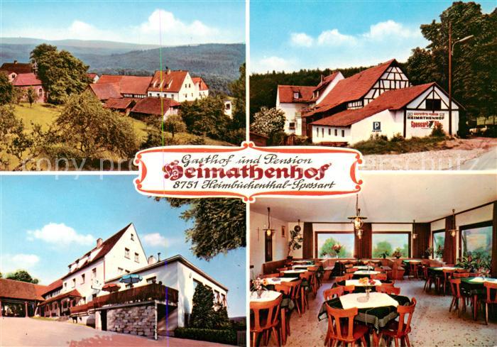 Heimbuchenthal Gasthof Pension Heimathenhof Teilansichten Gastraum
