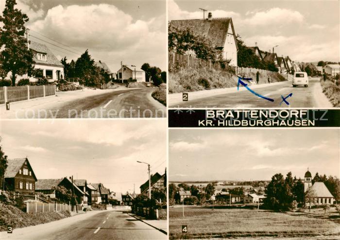 Brattendorf Konsum Kaufhaus Obere und Untere Ortsstrasse Teilansicht