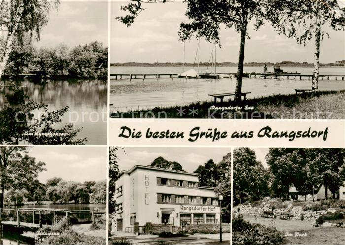Rangsdorf Rangsdorfer See Am Nymphensee Zuelowsee Hotel Rangsdorfer Hof Im Park