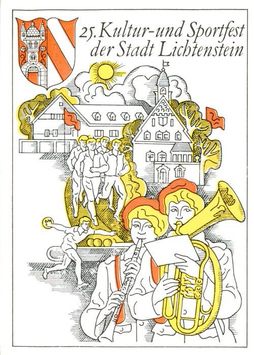 Lichtenstein Hohenstein-Ernstthal 25 Jahre Kultur und Sportfest Plakat