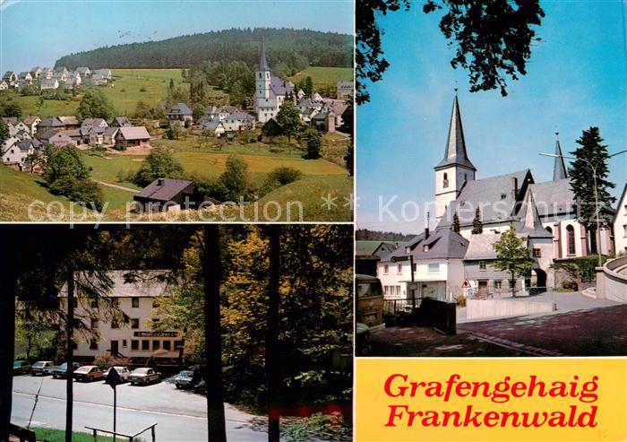 Grafengehaig Panorama Gasthaus Kirche
