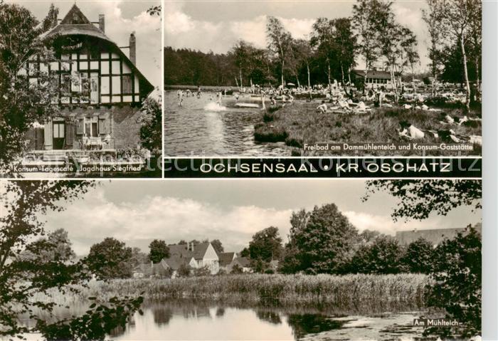 Ochsensaal Dahlen Sachsen Konsum Tagescafe Jagdhaus Siegfried Freibad Am Muehlen