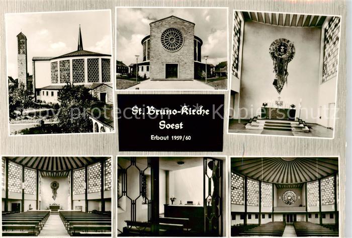 Soest DE NRW St Bruno Kirche Inneres Teilansichten