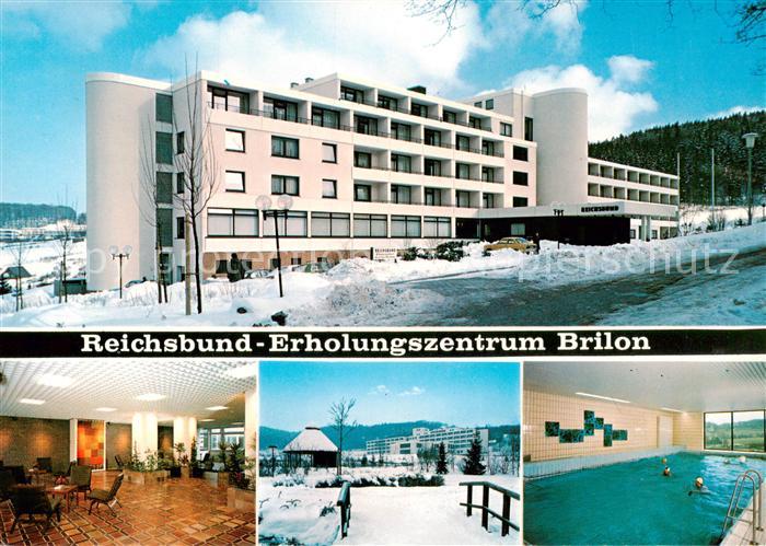 Brilon Hochsauerlandkreis NRW Reichsbund Erholungszentrum Foyer Panorama Hallenb
