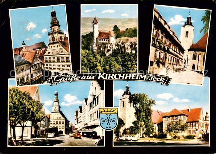 Kirchheim  Teck Rathaus Schloss Kirche Ortspartien