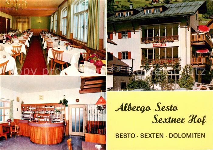 Sexten Sesto Suedtirol IT Albergo Sesto Gastraum Bar