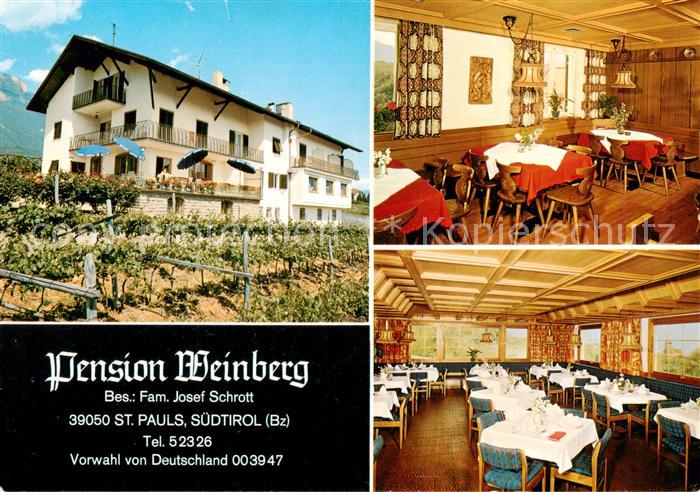 St Pauls Bozen Suedtirol Pension Weinberg Gastraeume