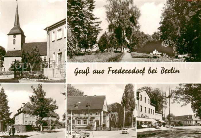 Fredersdorf Berlin Kirche Park Sparkasse Centrum