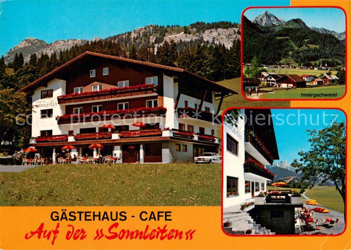 Tannheim Tirol AT Gaestehaus Cafe Auf der Sonnleiten Innergschwend Terrasse