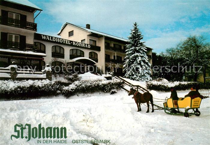 St Johann am Tauern Waldhotel Konrad Pferdeschlitten