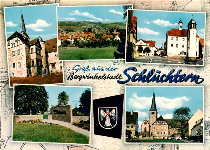 Schluechtern Schloss Panorama Kirche Park
