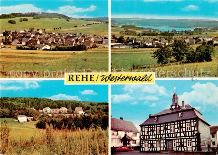 Rehe Westerwald Teilansichten Fachwerkhaus