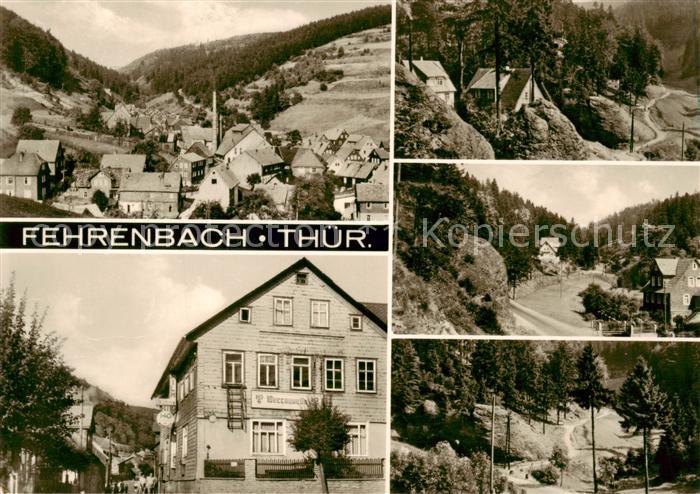 Fehrenbach Thueringer Wald HOG Werraquelle Panorama Teilansichten