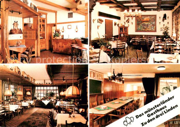 Luedinghausen Gasthaus Zu den drei Linden Gastraeume