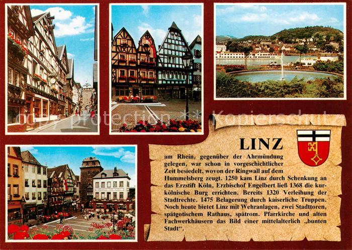 Linz Rhein Fachwerkhaeuser Burgplatzpartien Panorama