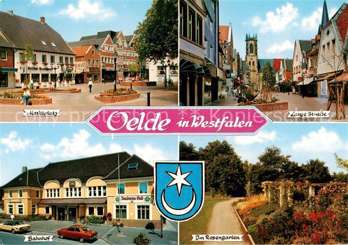 Oelde Marktplatz Lange Strasse Bahnhof Im Rosengarten