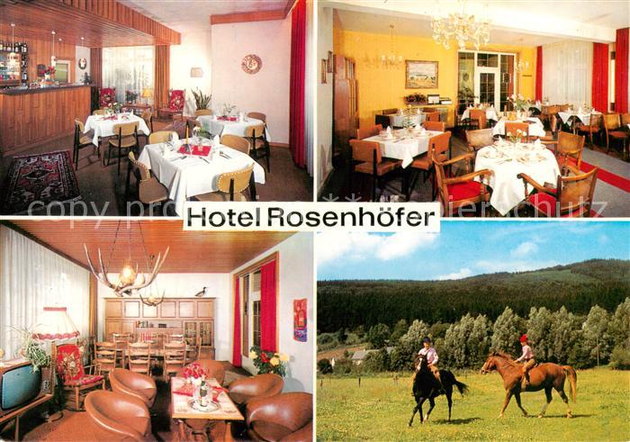 Olsberg Sauerland Hotel Rosenhoefer Gastraeume Reiter