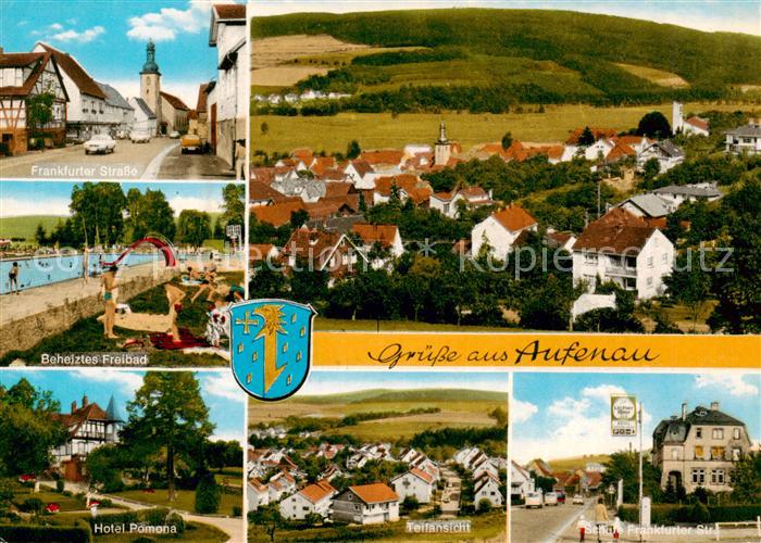 Aufenau Frankfurter Strasse Freibad Hotel Pomona Teilansicht Frankfurter Strasse