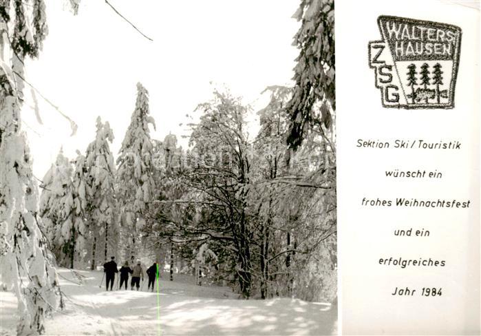 Waltershausen Unterfranken ZSG Waltershausen Winteridyll