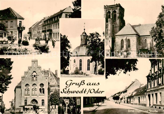 Schwedt Oder Vierradener Strasse Franzoesische Kirche Katharinen Kirche Ernst Th
