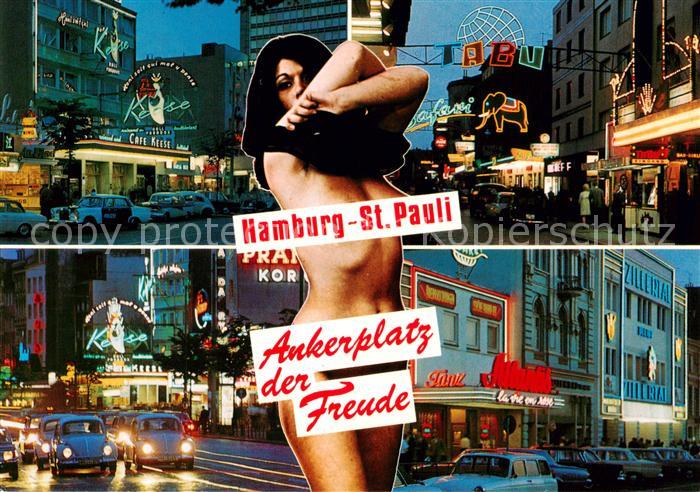 HAMBURG CITY St Pauli bei Nacht Details