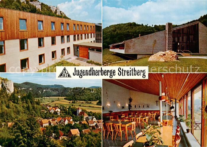 Streitberg Oberfranken Jugendherberge Streitberg Speisesaal Panorama