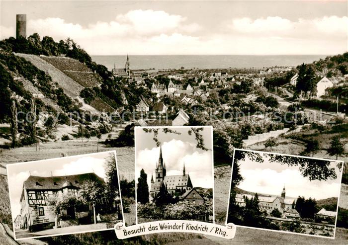 Kiedrich Markt Drogerie Wesendonk Panorama Kirche Ortspartien