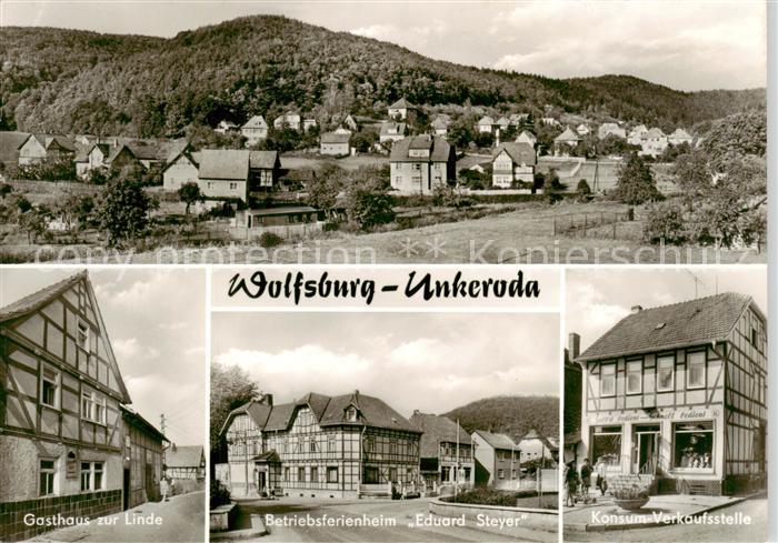 Unkeroda Eisenach Thueringen Panorama Gasthaus zur Linde Betriebsferienheim Edua