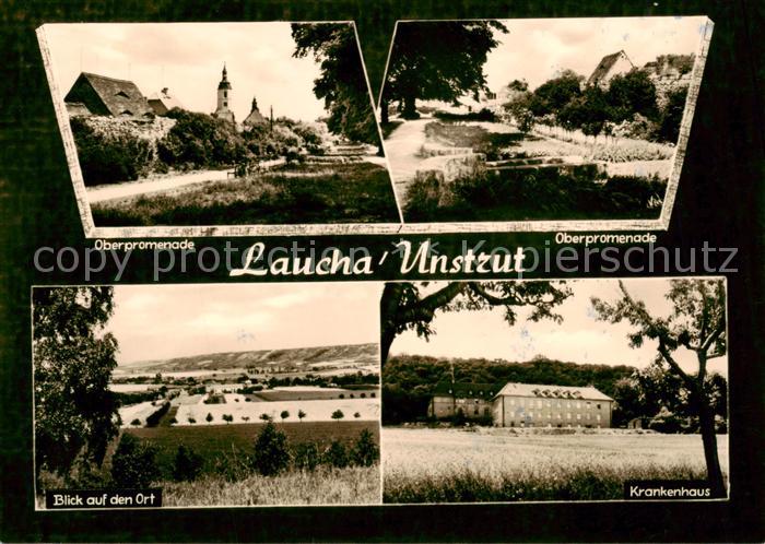 Laucha Unstrut Oberpromenade Ortsansicht Krankenhaus
