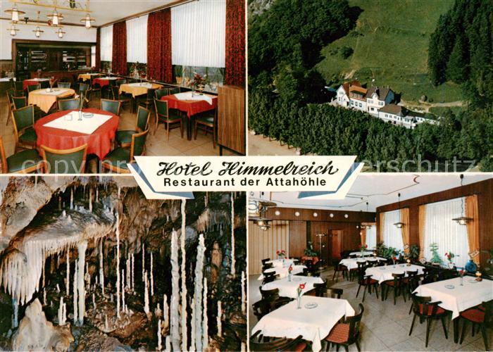 Attendorn Hotel Himmelreich Restaurant der Attahoehle Gastraeume