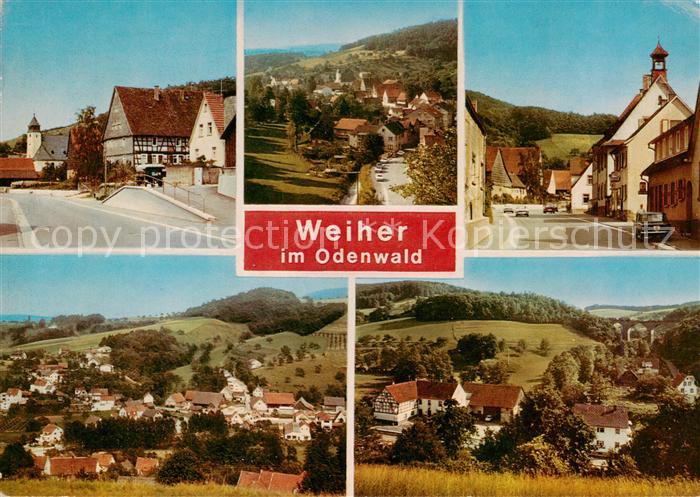 Weiher Odenwald Ortspartien Panorama