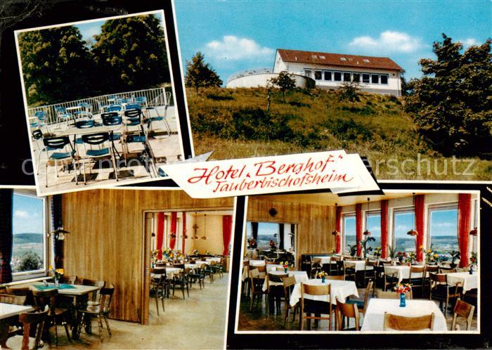 Tauberbischofsheim Hotel Berghof Terrasse Gastraeume