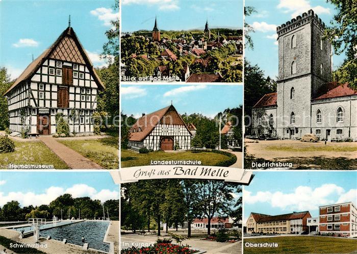 Bad Melle Osnabrueck Heimatmuseum Ortsansicht Landesturnschule Diedrichsburg Sch