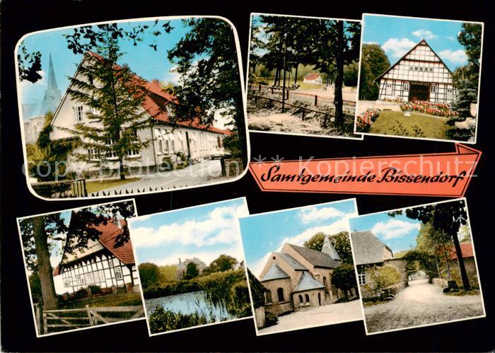 Bissendorf Osnabrueck Orts und Teilansichten Fachwerkhaeuser Kirche