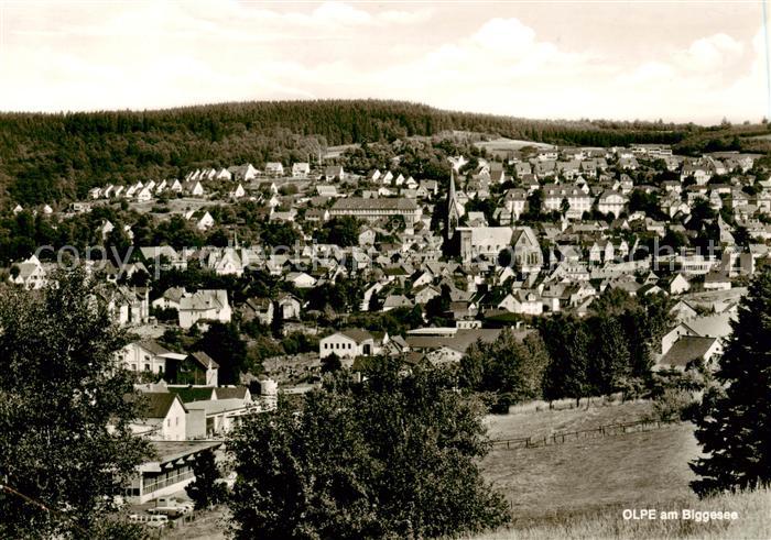 Olpe  Stadt Panorama