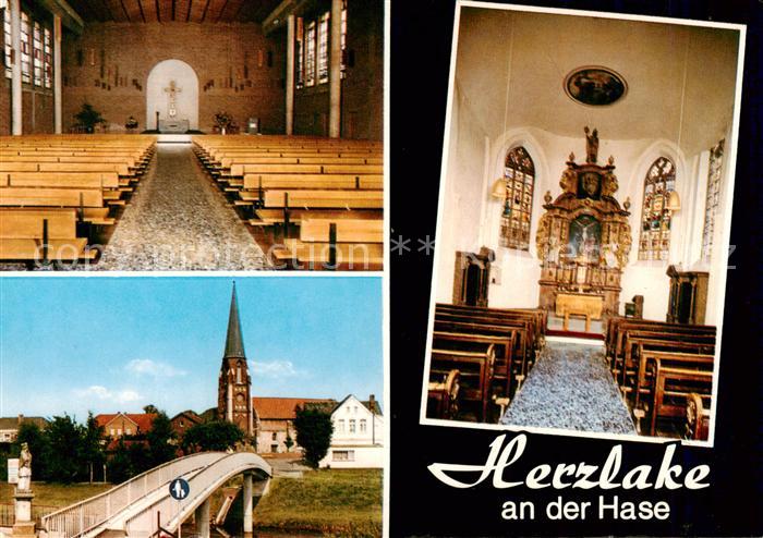 Herzlake Kirche Inneres Hasepartie