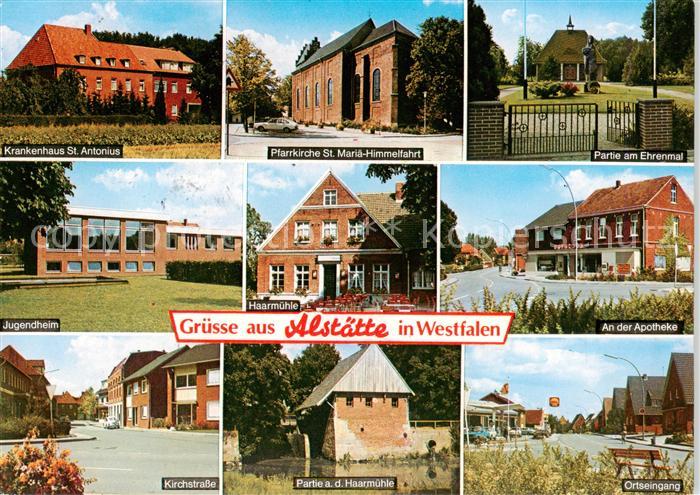 Alstaette Krankenhaus St Antonius Pfarrkirche St Mariae Himmelfahrt Partie am Eh