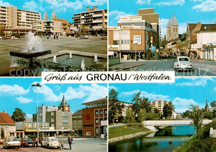 Gronau Westfalen Stadtplatz Ortspartien Bruecke